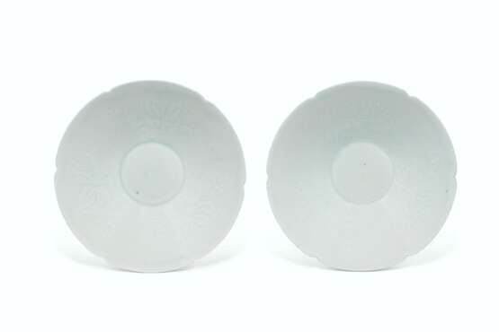 A PAIR OF CARVED QINGBAI BOWLS - photo 1