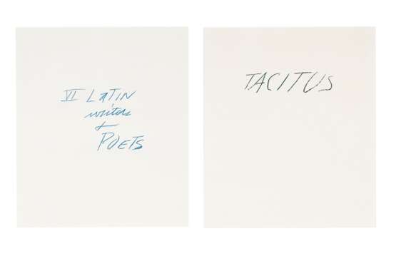 Twombly, Cy. CY TWOMBLY (1928-2011) - фото 1
