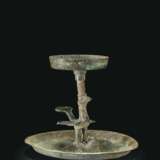 A BRONZE OIL LAMP - photo 3