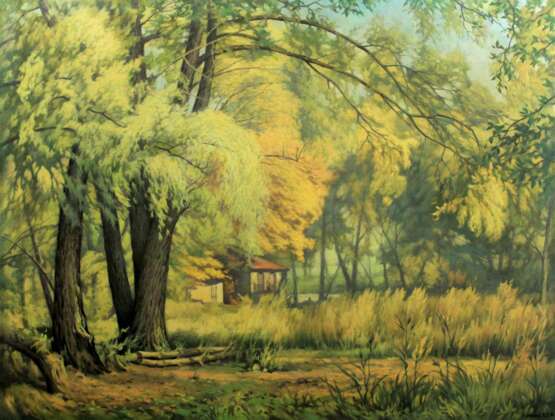 Бабье лето Oil paint Realism Landscape painting Ukraine 2006 - photo 1