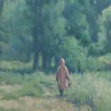 Painting “Rain in Maryevsky Garden”, Canvas on the subframe, Oil paint, Realist, Landscape painting, Ukraine, 2020 - photo 3