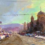 Царевщина Canvas on the subframe Oil paint Realism Cityscape Russia 2021 - photo 1