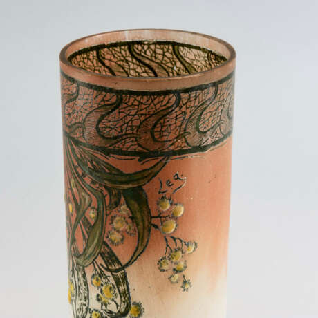 Jugendstil-Vase mit Mimosendekor - photo 2