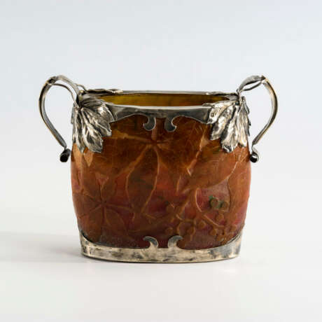 Jugendstil-Vase mit Silbermontierung - Foto 2