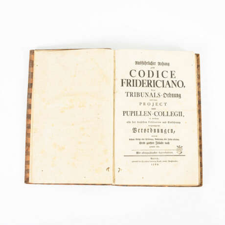 "Ausführlicher Anhang zum Codice Fridericiano" - photo 1
