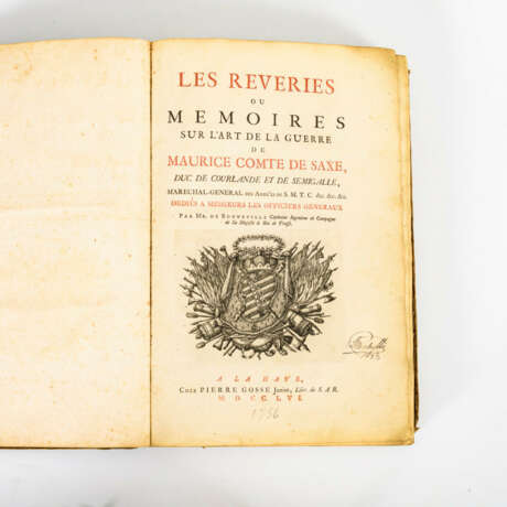 "Les Reveries ou Memoires sur lart de la guerre de maurice Comte de Saxe" - фото 1