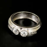Ring mit Altschliff-Brillanten und Diamanten - photo 2