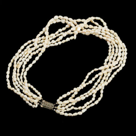 6-reihige Perlenkette mit Zierschließe - Foto 1