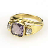 Ring mit Amethyst und Diamanten - Foto 1