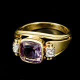 Ring mit Amethyst und Diamanten - Foto 2
