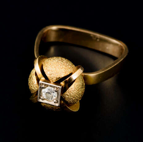 Ring mit Altschliff-Brillant - photo 2