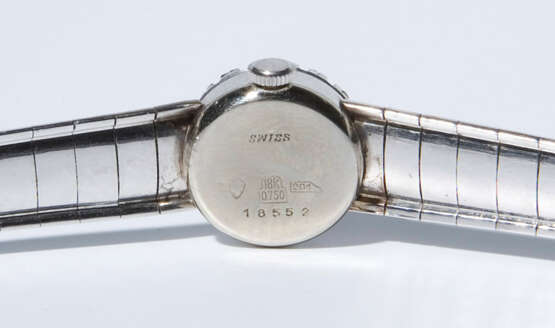 Schweizer Gold-Armbanduhr mit Brillanten - photo 2