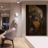 Gemälde „Buddha“, Leinwand auf dem Hilfsrahmen, Acrylfarbe, Expressionismus, Mythologische Malerei, Vereinigtes Königreich, 2020 - Foto 3