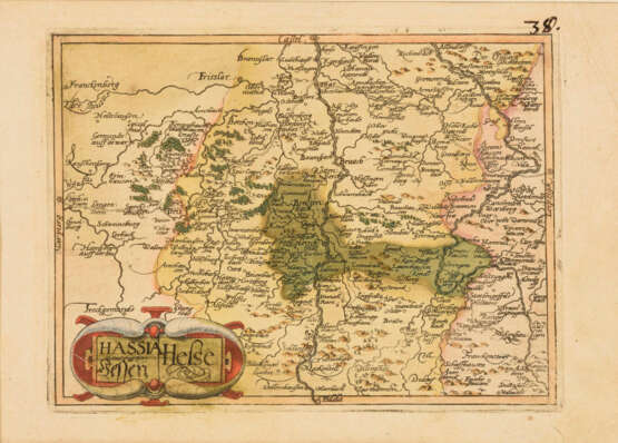 Landkarte der Landgrafschaft Hessen - Foto 2