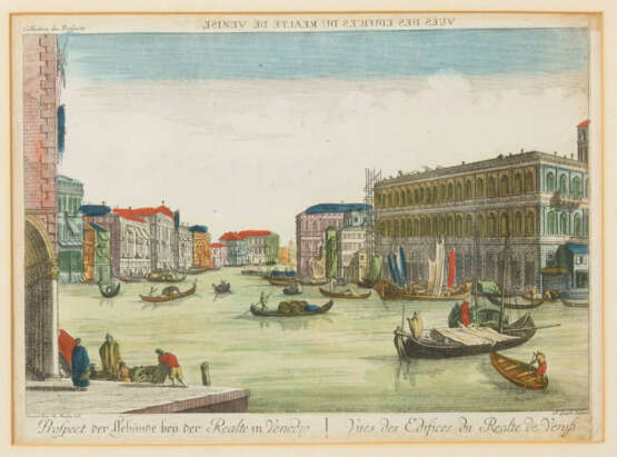 Guckkastenbild mit Ansicht von Venedig - photo 1