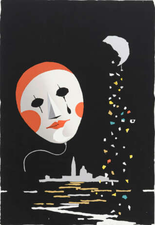 2 Werke: Mondgesicht und Kopf des Pierrot - photo 3