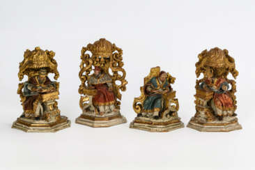 4 barocke Figuren der Kirchenväter