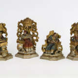 4 barocke Figuren der Kirchenväter - photo 1