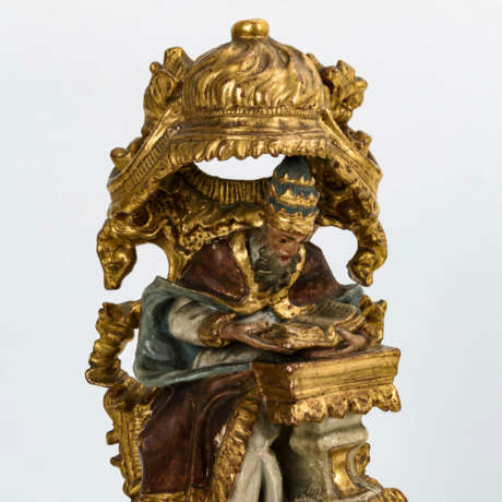 4 barocke Figuren der Kirchenväter - photo 3
