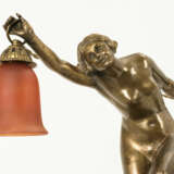 Art-déco-Lampe mit Bronze-Frauenakt - photo 3