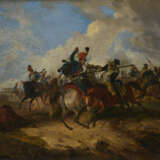 Reiterschlacht mit polnischen Ulanen während der Napoleonischen Kriege - photo 1