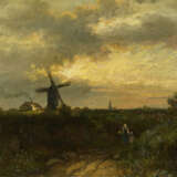 Landschaft mit Windmühle - photo 1