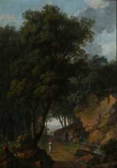 Landschaft mit Staffage Anfang 19. Jahrhundert