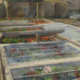 Undeutlich signiert: Frühbeete in der Gärtnerei - Foto 1