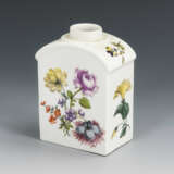 Teedose mit Holzschnittblumen - фото 1