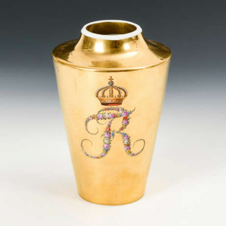 Empire-Vase mit Goldfond - Foto 1