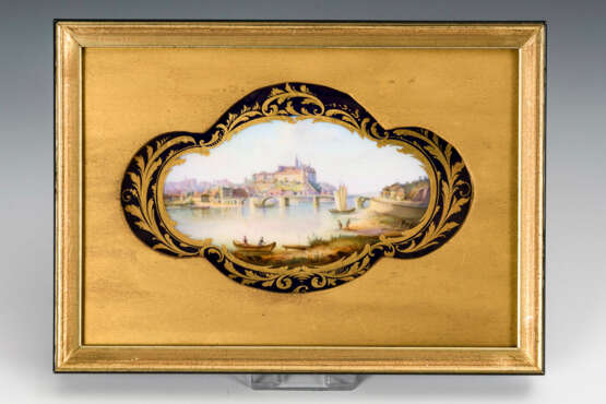 Ansichtentasse und Porzellanmalerei mit Meissen-Ansicht - фото 3