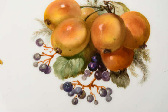 Paar Teller mit Fruchtmalerei - photo 2