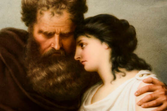 Porzellangemälde: Oedipus und Antigone - фото 3