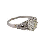 Ring mit Altschliffdiamant ca. 2,5 ct, - фото 1