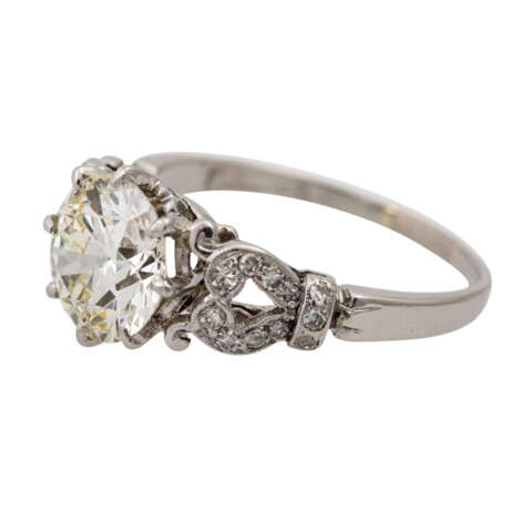 Ring mit Altschliffdiamant ca. 2,5 ct, - Foto 5