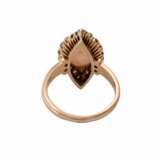 Ring mit ovalem Opalcabochon und Altschliffdiamanten - фото 4