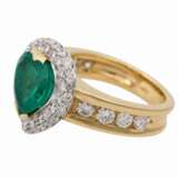 Ring mit kolumbianischen Smaragd ca. 3,74 ct, - Foto 6