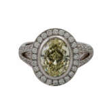 Ring mit ovalem Brillant ca. 3,3 ct, - фото 2