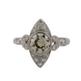 Ring mit Altschliffdiamant ca. 1,3 ct, - фото 2