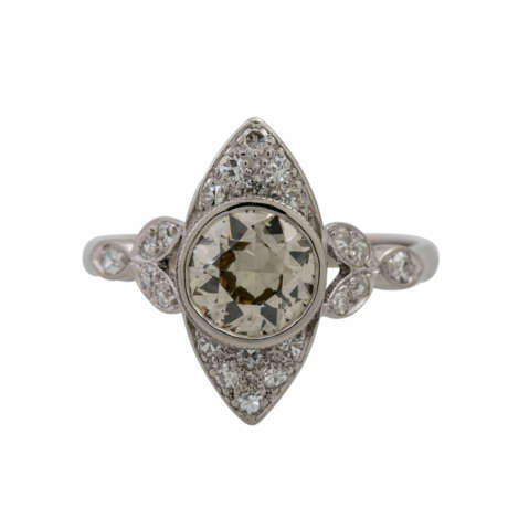 Ring mit Altschliffdiamant ca. 1,3 ct, - Foto 2