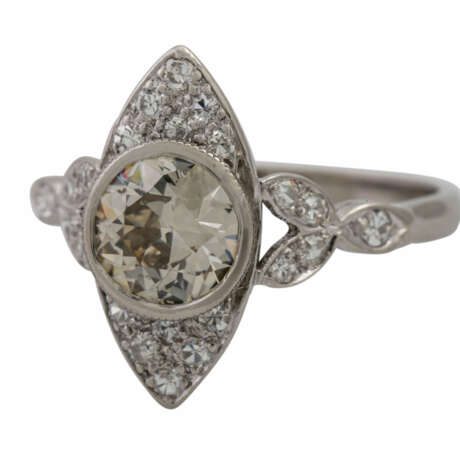 Ring mit Altschliffdiamant ca. 1,3 ct, - Foto 5