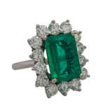 Bedeutender Ring mit feinem Kolumbianischem Smaragd - photo 1