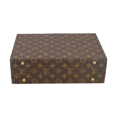 Louis Vuitton Brown Monogram Canvas Boite Bijoux Jewelry Case Gold