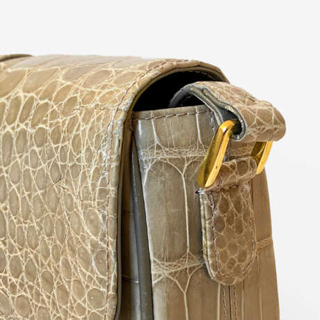 Handbag “Vintage bag made of crocodile skin Accent. Japan, genuine leather, handmade, 2000”, Crocodile leather, Japan, 2000 - photo 4
