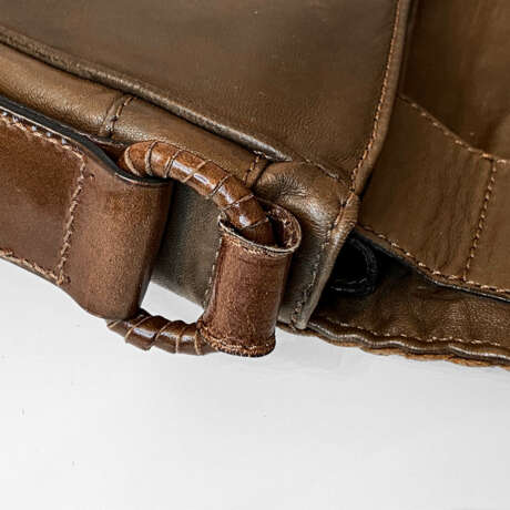 Handbag “Vintage bag De Vecchi. Italy, genuine leather, handmade, 1980-90”, Leather, Italy, 1980 - photo 5