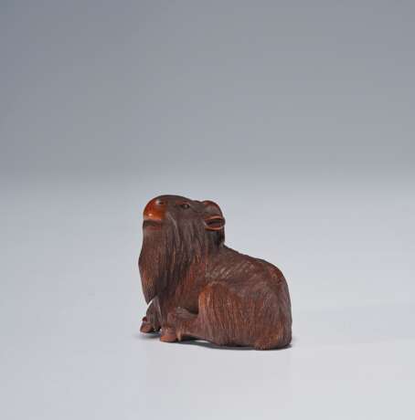 A CARVED WOOD SCULPTURE OF GOAT - photo 4
