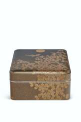 A LACQUER BOX AND COVER