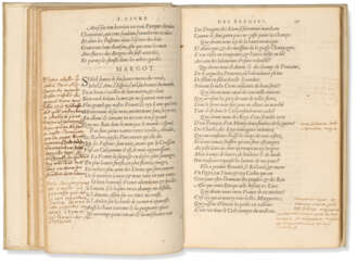 RONSARD, Pierre de (1524-1585). Les Œuvres de P. de Ronsard Gentilhomme Vandomois r&#233;dig&#233;es en six tomes. Paris : Gabriel Buon, 1567.