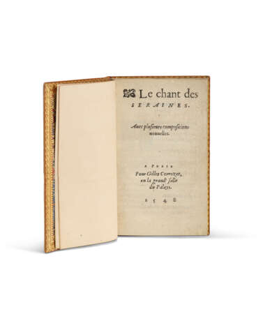 FORCADEL, Etienne (1519-1578). Le chant des seraines. Avec plusieurs compositions nouvelles. Paris : Gilles Corrozet, 1548. - Foto 2