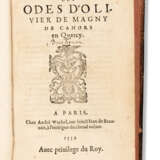 MAGNY, Olivier de (1529 – 1561). Les Odes. Paris : Andr&#233; Wechel, 1559. - Foto 1